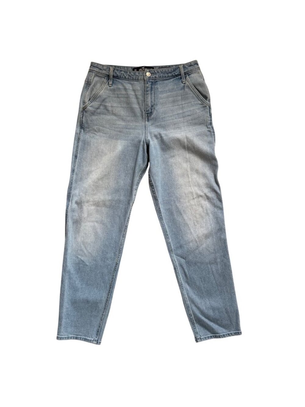 Hollister Ultra High-Rise Mom Jeans Light Wash Vintage Stretch 31W 27L Size 13R